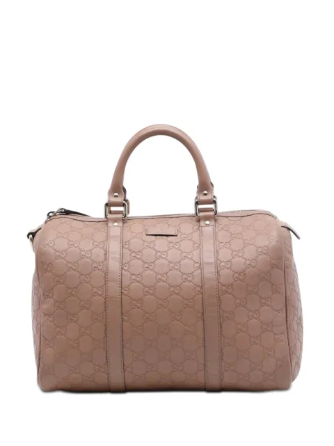 Gucci Pre-Owned 2016-2026 Medium Guccissima Joy boston bag Brown UQC45QOHNCUKU49Q