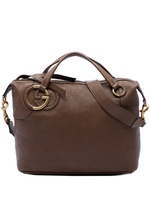 Gucci Pre-Owned 2016-2026 Calfskin Twill satchel Brown R1RND1TYSJYQ2NM1