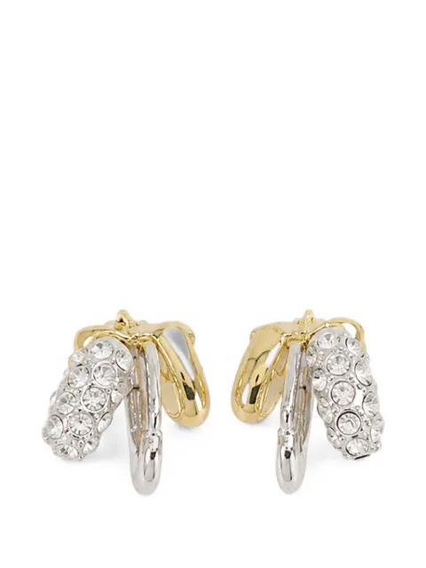 Simone Rocha rhinestone-embellished stacked earrings Silver ERG5960900
