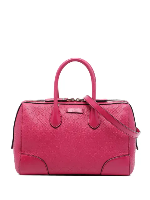 Gucci Pre-Owned 2016-2026 Diamante Bright Calfskin Boston Bag satchel Pink LOP4V8C0MULLUA4U