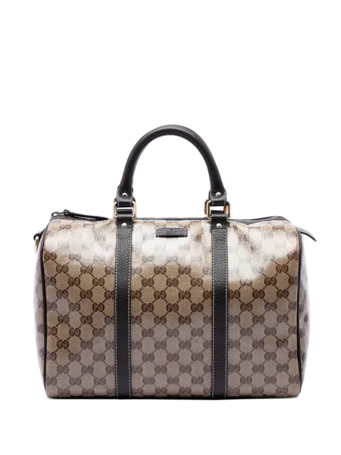 Gucci Pre-Owned 2016-2026 Medium GG Crystal Joy boston bag Neutrals OBVP46MOLKQNP5US