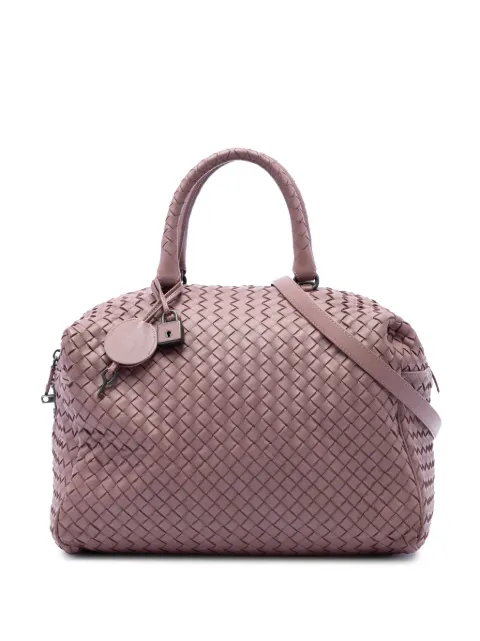 Bottega Veneta Pre-Owned 2012-2026 Nappa Intrecciato satchel Pink 9WZQJH9I9YHHHZON