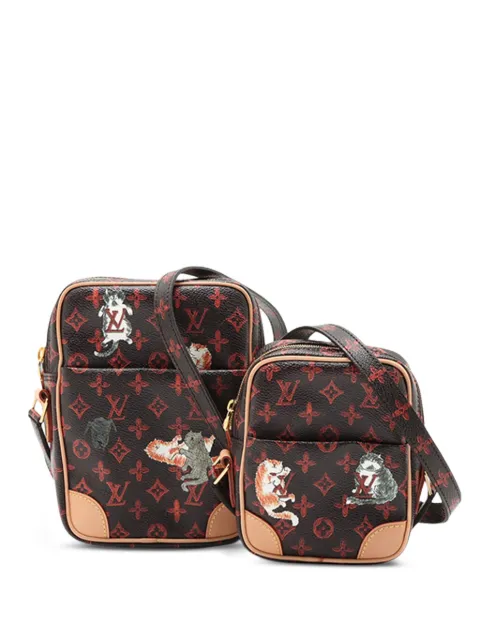 Louis Vuitton Pre-Owned 2018-2026 Grace Coddington Catogram Paname Set crossbody bag Brown S4XR9UFLVGIEHF0H