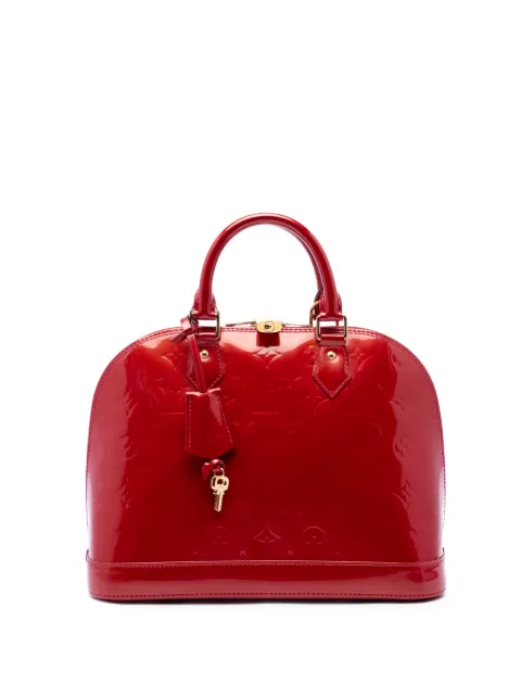 Louis Vuitton Pre-Owned 2013 Monogram Vernis Alma PM handbag Red BOW6TTULUYX3H072