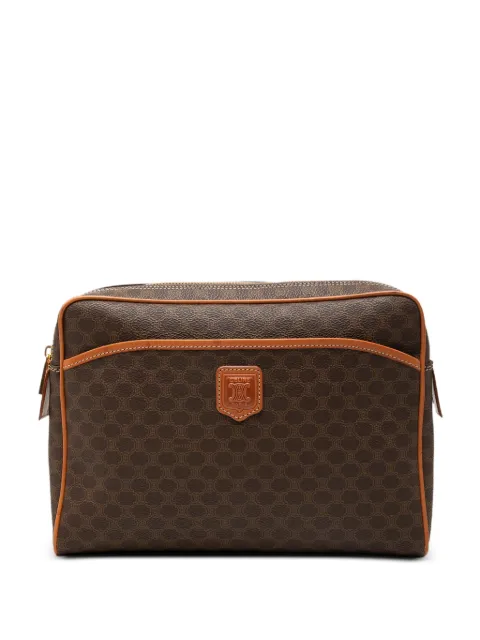 Celine Pre-Owned 1996 Macadam Coated Canvas clutch bag Brown PMIEY9U3Q18BQO2F