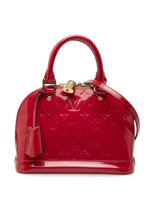 Louis Vuitton Pre-Owned 2013 Monogram Vernis Alma BB satchel Red U8TES8CCM438W4HC