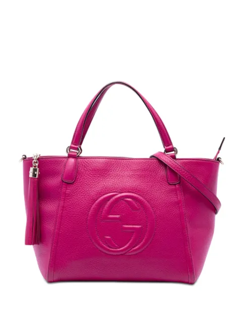 Gucci Pre-Owned 2016-2026 Small Calfskin Soho Cellarius satchel Pink 6GXI8ZH7BPRZ8CEH