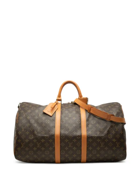 Louis Vuitton Pre-Owned 1989 Monogram Keepall Bandouliere 55 travel bag Brown 2IDPDRJX9U8BEK9D