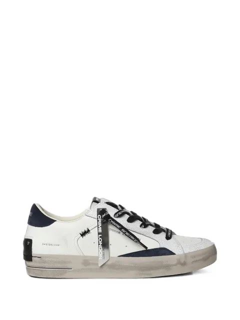 Crime London SK8 Deluxe panelled sneakers White 10102AA9