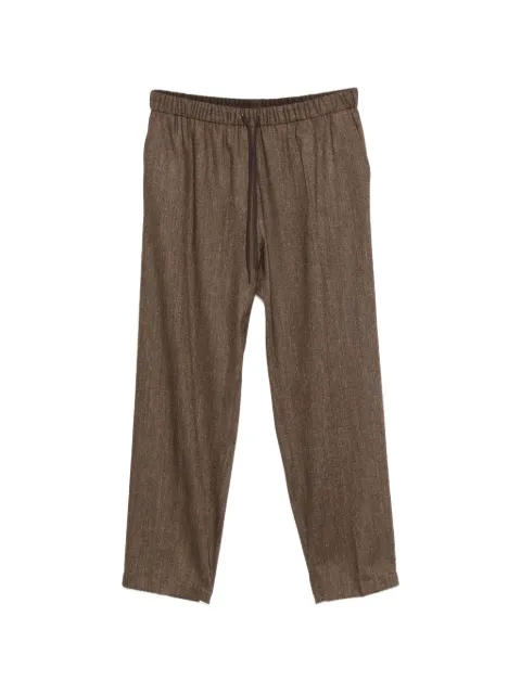 MM6 Maison Margiela drawstring-waist trousers Brown SH2KA0083M36078