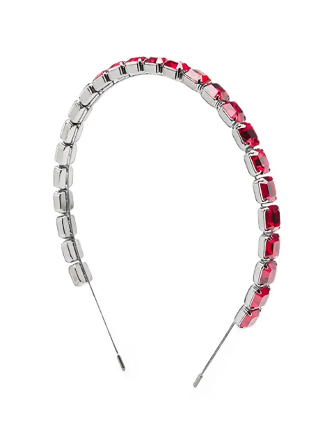 Maison Michel Taylor crystal-embellished headband Silver 3135001002