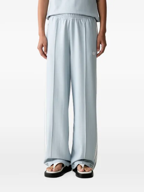 adidas herringbone-pattern side-stripe track pants Blue KX1870