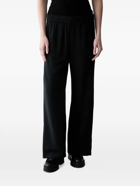 adidas leopard-print-stripe track pants Black KS7995