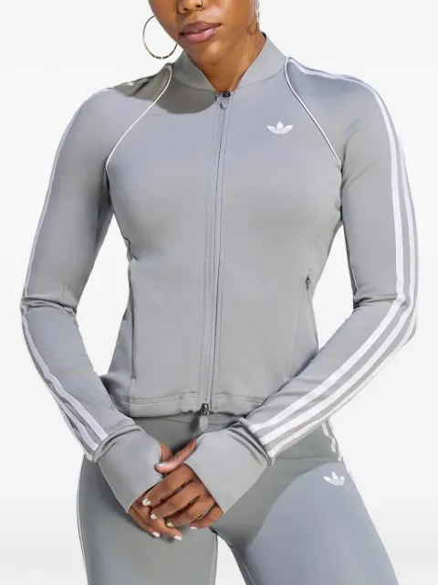 adidas logo-print side-stripe sweatshirt Grey KT7030