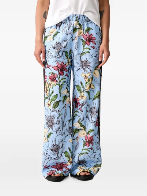 adidas x Farm Rio House of Tiro floral-print side-stripe track pants Blue KR0242