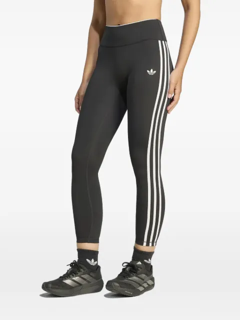 adidas side-stripe logo-print trousers Black KU3680