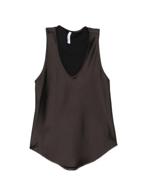 IMPERIAL satin-finish scoop-neck tank top Brown RHB9MBA