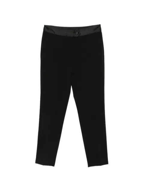 IMPERIAL satin-trim slim-fit trousers Black PVN2MAW