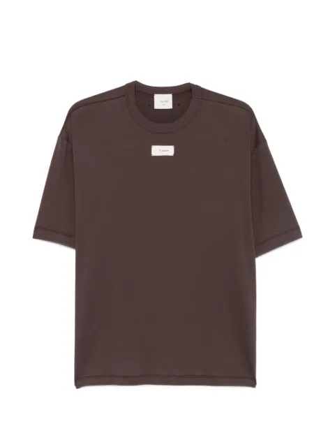 Alysi logo-patch T-shirt Brown 166412A6004