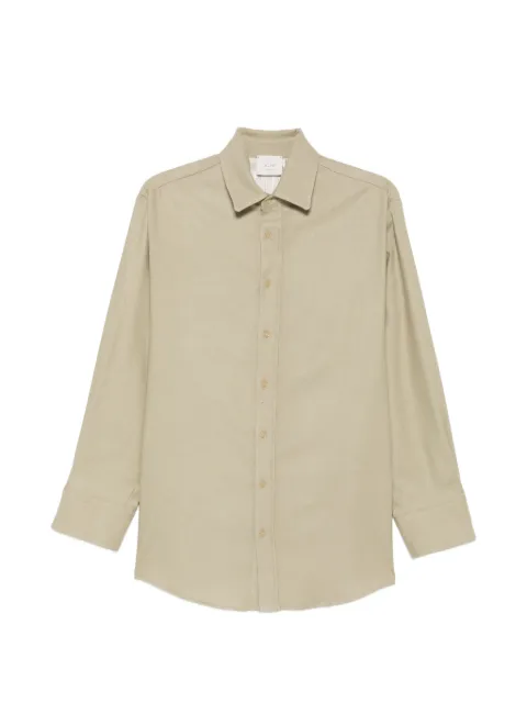 Alysi button-fastening long-sleeve shirt Green 166253A6218