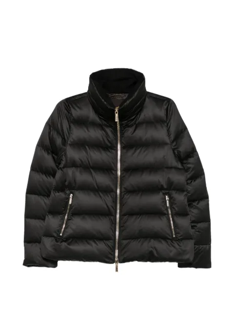 Moorer Argentea quilted jacket Black ARGENTEA