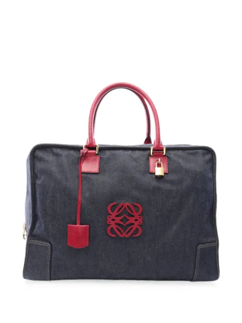 Loewe Pre-Owned 2000-2010 Denim Amazona 50 travel bag Blue T7MXG2KIVX67AHDT