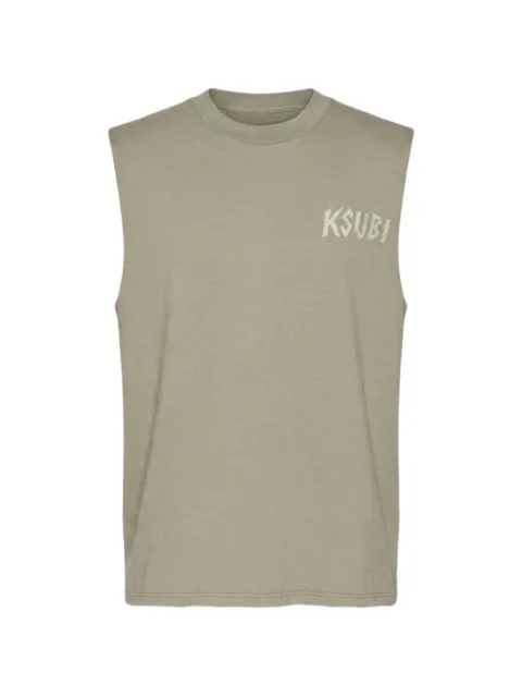 Ksubi embroidered sleeveless vest Green MPF26TA006