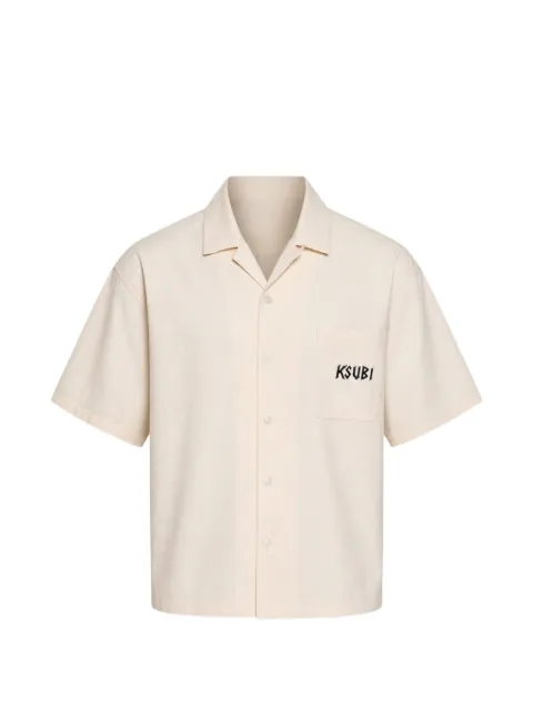 Ksubi Stay Up Diner embroidered shirt Neutrals MPF26SH007