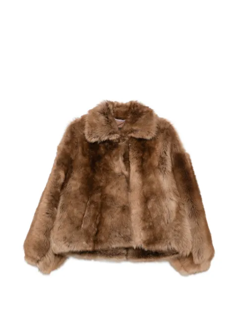 Emmeti Silvia shearling jacket Brown SILVIA
