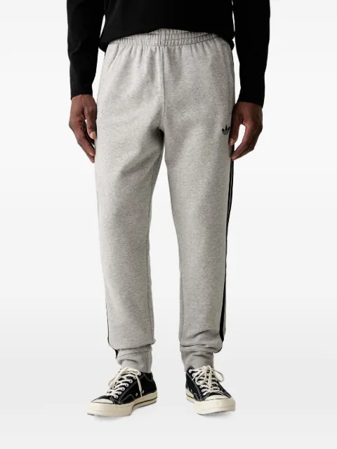 adidas logo-embroidered stripe-detail track pants Grey KU7643