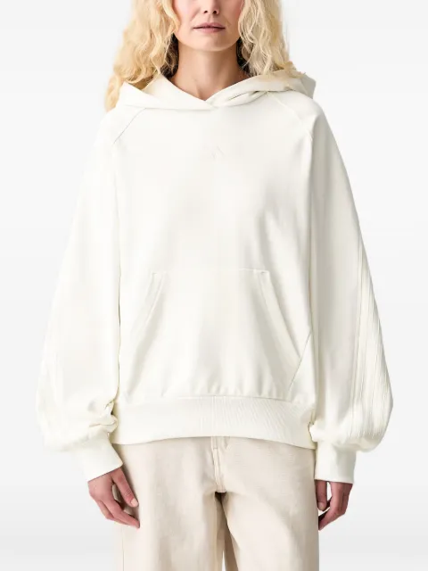 adidas embroidered-logo raglan-sleeve hoodie White KV9929