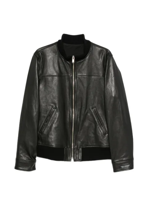 Undercover X Cindy Sherman graphic-print leather jacket Black UC2F4201