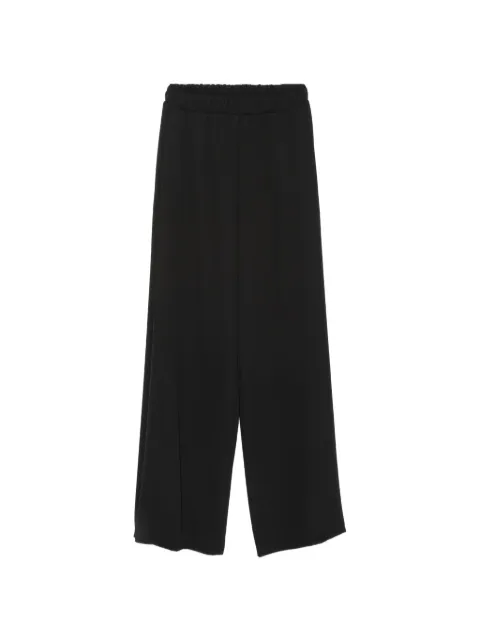 IMPERIAL elasticated wide-leg palazzo pants Brown P7I0MHX