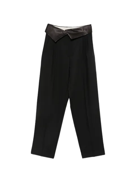 Alysi satin-waistband trousers Black 166146A6204