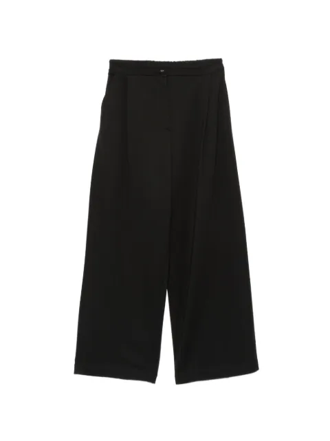 IMPERIAL pleated wide-leg trousers Black P6L4MHZ
