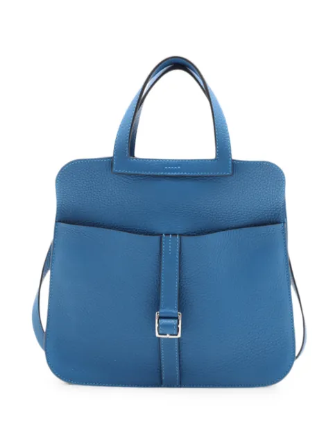 Hermès Pre-Owned 2023 Clemence Halzan 25 satchel Blue QJNIG806Y88HMKK6