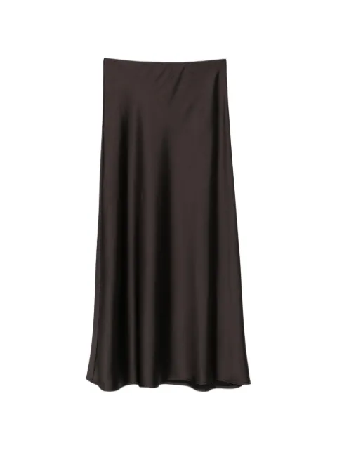 IMPERIAL satin-finish maxi skirt Brown GHN4MBA