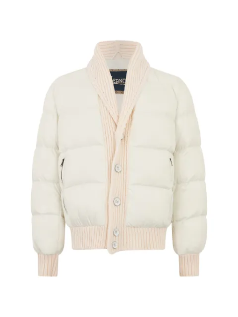 Herno shawl-collar padded jacket Neutrals PI001202U12414Z
