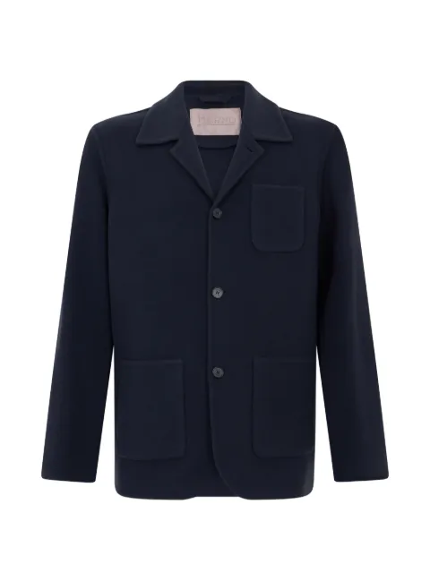 Herno button-up patch-pocket blazer Blue GA00011UR33381