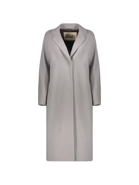 Herno lapel-collar button-up coat Grey CA00003DO39601