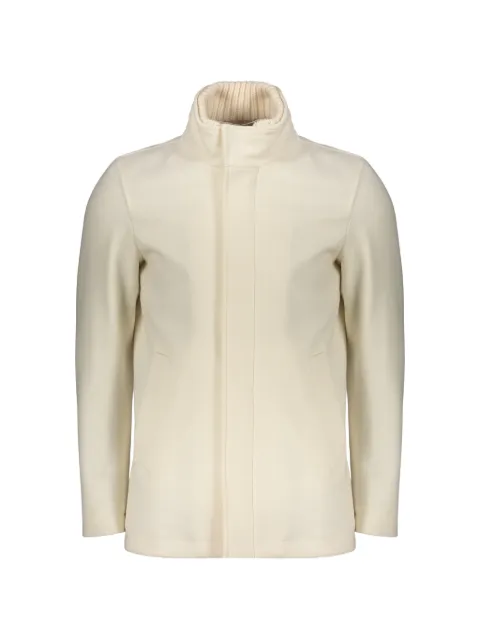 Herno high-collar single-breasted coat Neutrals GC00002UO39601