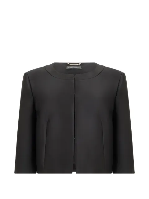 Alberta Ferretti round-neck cropped jacket Black V05216625