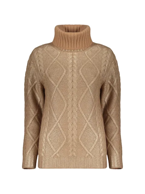 Herno cable-knit roll-neck sweater Neutrals ML000022D70114