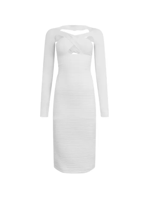 Philosophy Di Lorenzo Serafini ribbed-knit midi dress White A04842100