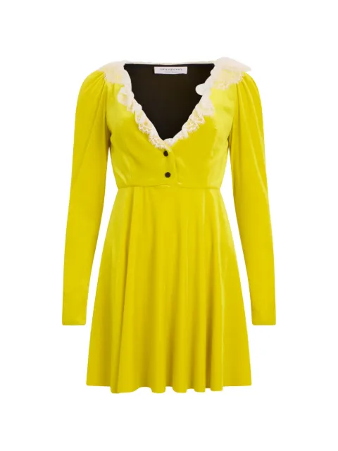 Philosophy Di Lorenzo Serafini lace-trim mini dress Yellow A04195728