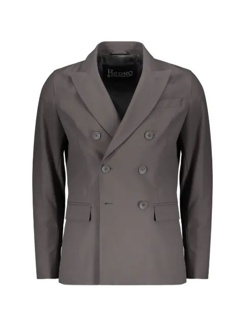 Herno notch-lapel double-breasted blazer Grey GA000175U12539