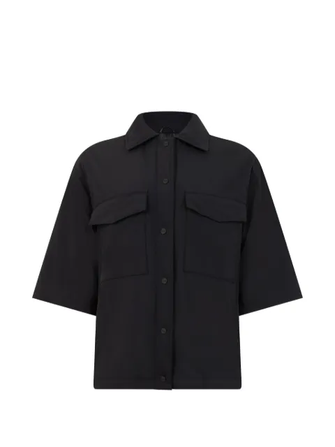 Herno three-quarter sleeve shirt jacket Black GI00024DR12387S