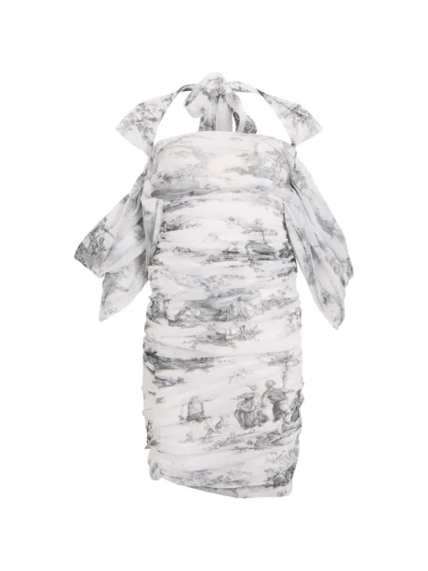 Philosophy Di Lorenzo Serafini ruched-detail mini dress White A04662157