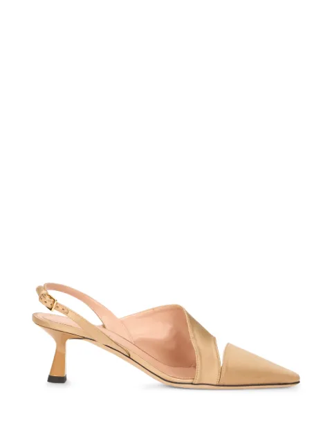 Alberta Ferretti pointed-toe slingback pumps Neutrals A60108202