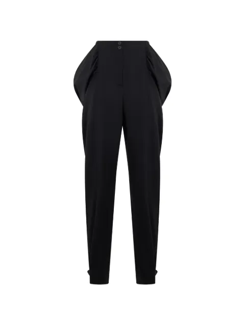 Alberta Ferretti buckle-detail tapered trousers Black A03025123
